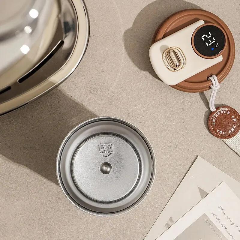 Stainless Steel Insulated Cup with Temperature Display Coffee Cup Intelligent Car Mounted Heat Preservation Mug Gift Thermal Mug