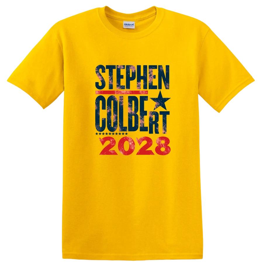 Stephen Colbert 2028 T Shirt Funny Political Campaign Vote President Tee Gift XXXL