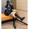 Fat Mm Thick Legs Big Tube Circumference Large Size High Tube Knight Boots Women's New Autumn and Winter Thick-soled Thin But Knee Boots