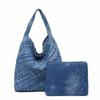 Yijinyuan Denim Large-capacity Tote Bag Women High-quality Hand-woven Mother-child Niche
