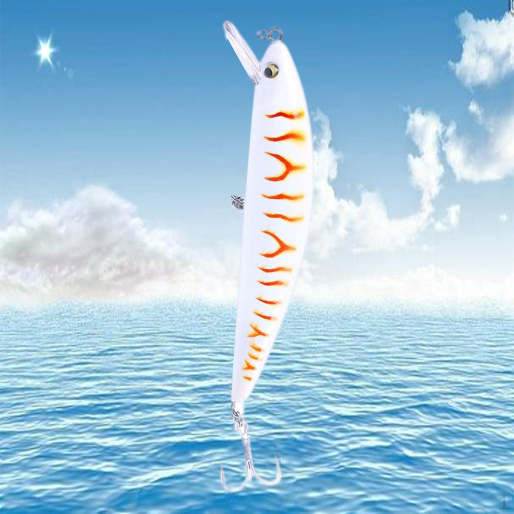 Long Casting Saltwater Sinking Minnow 130mm Tungaten Weight Fishing Seabass Hard
