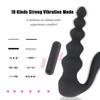 Buttock G-spot Pull Bead Remote Control 10 Frequency Vibration Male and Female Shared Back Court Anal Plug Stimulation Massage M