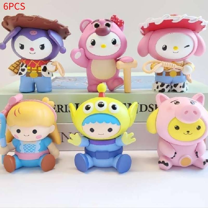 

Cute Cat Frog Pig Plush Doll Pvc Figurine Adorable Desktop Decoration Collectible