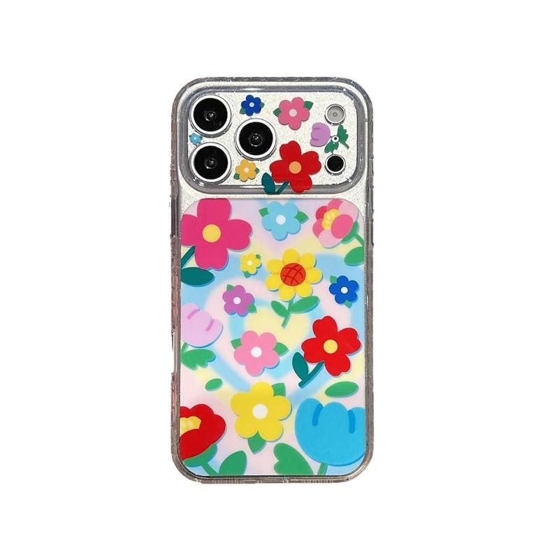 Colorful Flower Heart Case for iPhone 17, 16 Pro Max, 15 Pro - New Minimalist Style