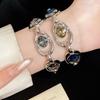 Stylish Women's Silver Bracelet Oval Link Vintage Style Chic Jewelry Ideal for Gifting