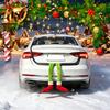 Rot Grün Urlaubsdekoration Lustige Elfenbeine Auto Hängendes Ornament, Weihnachtsbaum mit Weichen Polyester-Accessoires Plüsch, Anhänger für Rückspiegel,