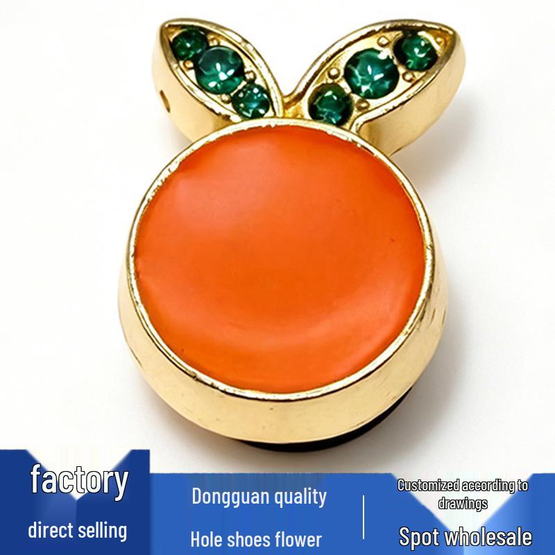 Versatile Cute Crocs Charms: Flower, Metal, Diamond, and Fruit Decorations