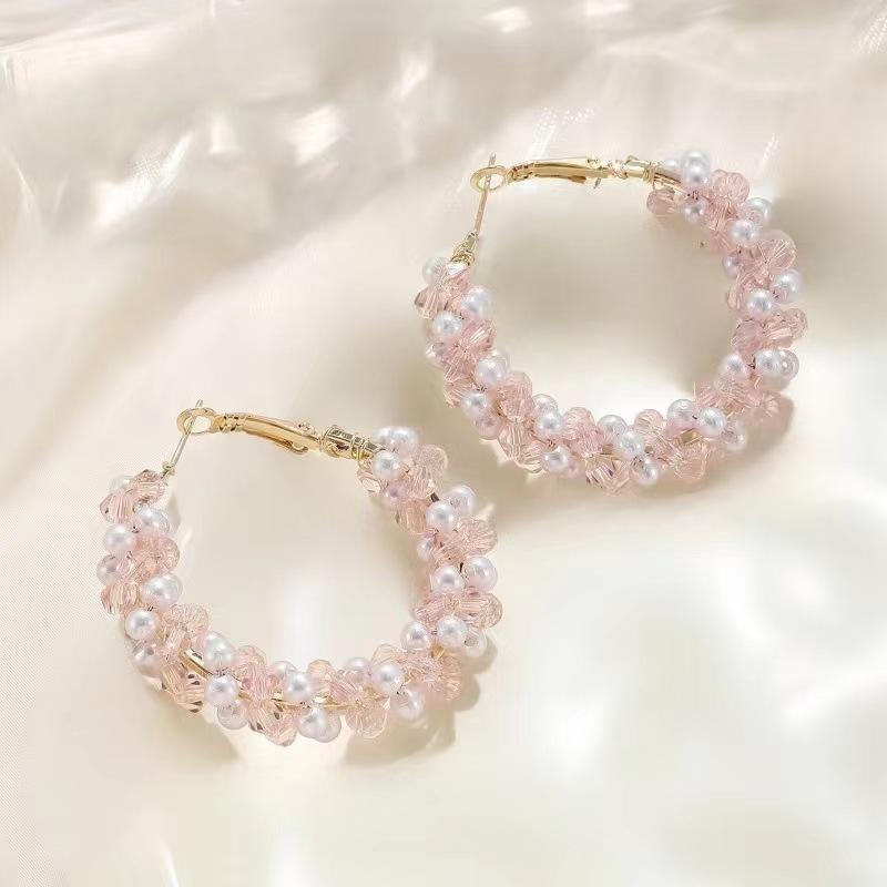 Тысяча Золотых Лордов~ Изысканные Жемчужно-Хрустальные Серьги Знаменитый Стиль Феи Модные Продвинутые Серьги