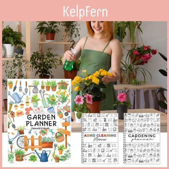 Caregardeningcleaning Planner 12month Logbook Plant Notebook Daily Weekly Monthly Schedule Organizer