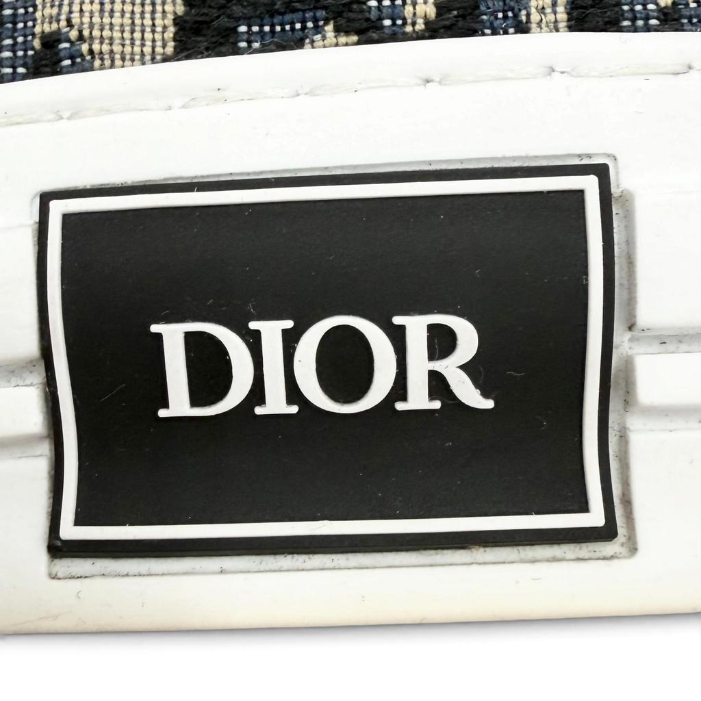 Great DIOR High cut sneakers Navy canvas mens 42.5 3SH126ZSA Used