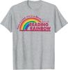 Take A Look Its in A Book Reading Book Vintage Rainbow TShirt Women Unisex Summer Fashion Casual Cotton Graphic T Shirts Vintage