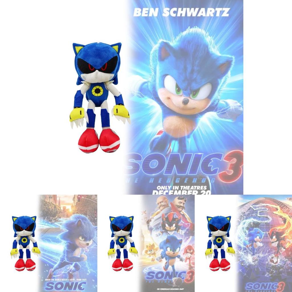 Sonic The Hedgehog Plüschtier mit superweichem Kurzflor für Kinder Geschenk