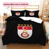 Galatasaray S.K Pattern Bedding Quilt Set  Home Decoration  Gift (1 * duvet cover + 2 * pillowcase  without core)