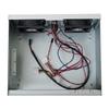 Wall-Mounted 4-Slot ITX CNC Industrial Computer Chassis, Silver-Gray