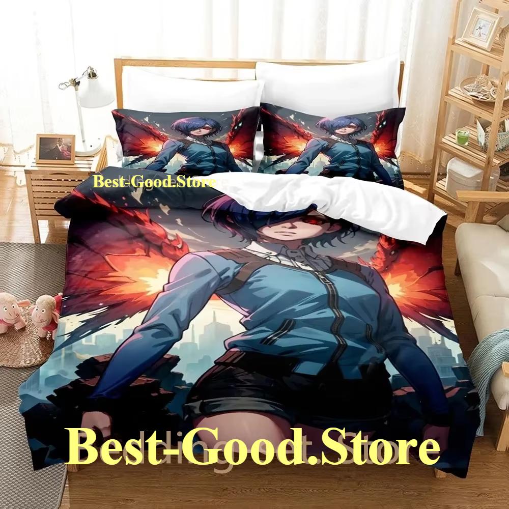 Tokyo Ghoul Touka Kirishima Bedding Set Single Twin Full Queen King Size Bed Set Adult Kid Bedroom Duvetcover Sets Anime Bed