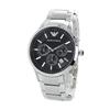 Emporio Armani Chronograph Black Used Men's Watch, Dial, Silver, 44mm, AR2434Box,