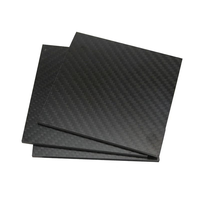 1Piece Carbon Fiber Plate Decorative Materials 100X200MM Carbon Fiber Board Plain/Twill Thickness 1-5MM Optional
