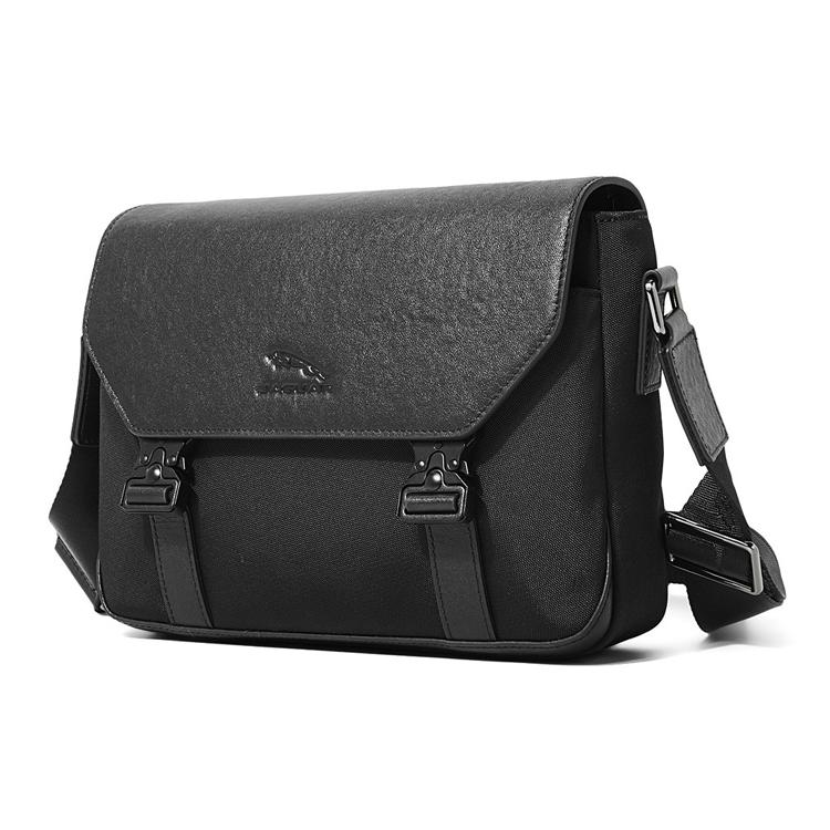 New JAGUAR Canvas Crossbody Bag, Shoulder Bag Men's Black JA1T1220023101