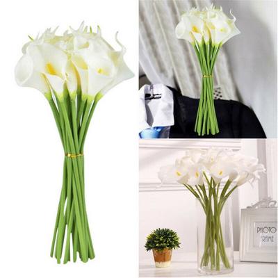 10 buc Buchet Decorativ Artificial de Crin Calla Flori Artificiale Crin Calla Fals Decorațiune pentru Casă