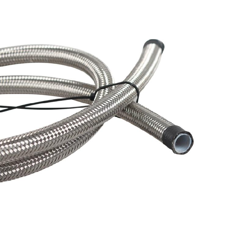 Black Braided Oil Fuel Fitting Hose AN4 AN6 AN8 AN10 AN12 Auto Fuel Hose Pipe