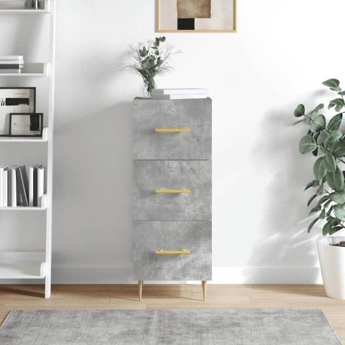 VidaXL Buffet Concrete Grey 34.5x34x90 Cm Engineered Wood 828592