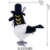 Kpop Demon Plush Tiger Movie Hunters Cosplay Props Black Hat Magpie with 3 Eyes Bird Accessory Halloween Christmas Gifts 2025