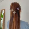 Delightful Mini Hair Claw Clip For Girls Charming Floral Design Handmade Hair Accessory
