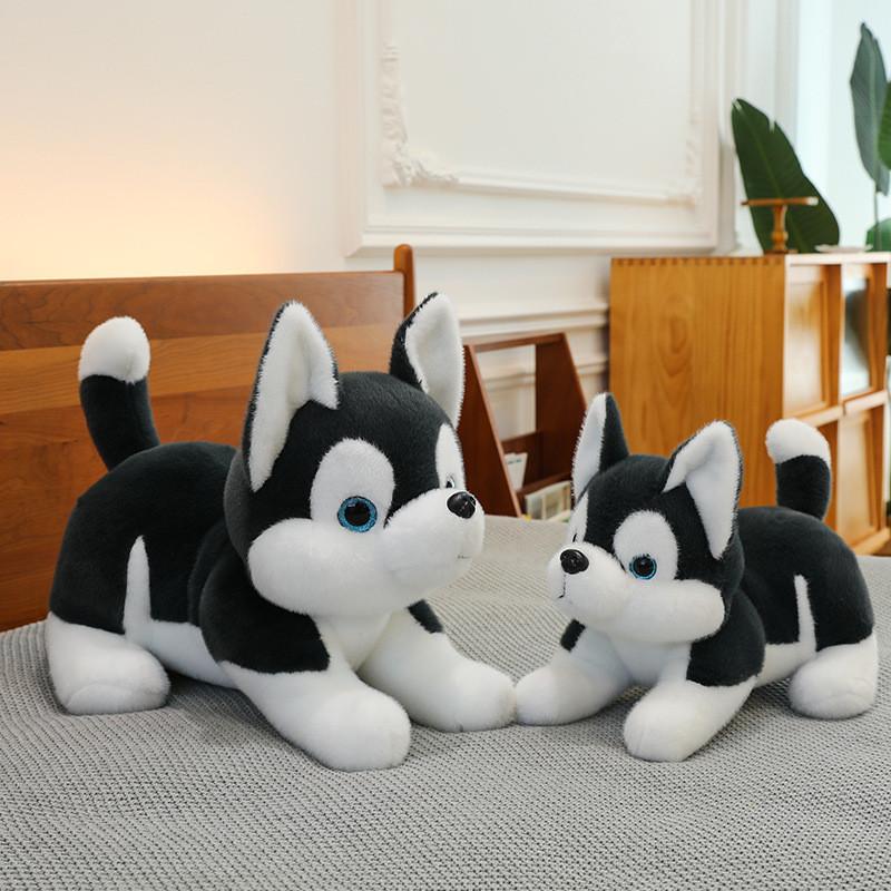 Husky Siberian Dog Plush Toy Cartoon Stuffed Doll Room Decoration Gift Kids