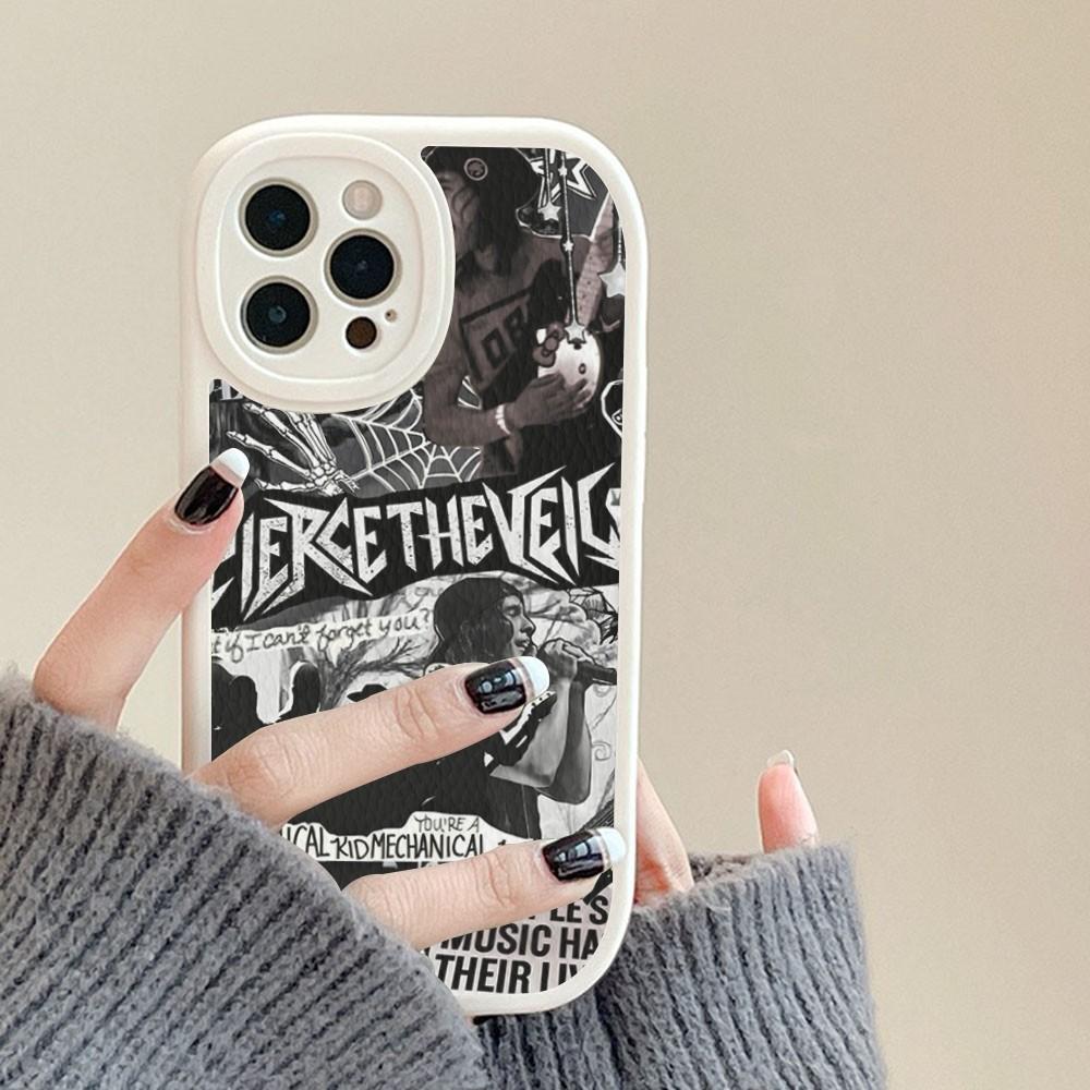 P-Pierce The Veil Band Phone Case Hard Leather For iPhone 16 15 14 13 12 Mini 11 14 Pro Max Xs X Xr 7 8 Plus Fundas