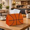 1pc Sports Athletic Tissue Box - Basketball Equipment Line Napkin Storage Box, Suitable for Rolls/facial Tissues/single Sheets, Multi-functional Stora