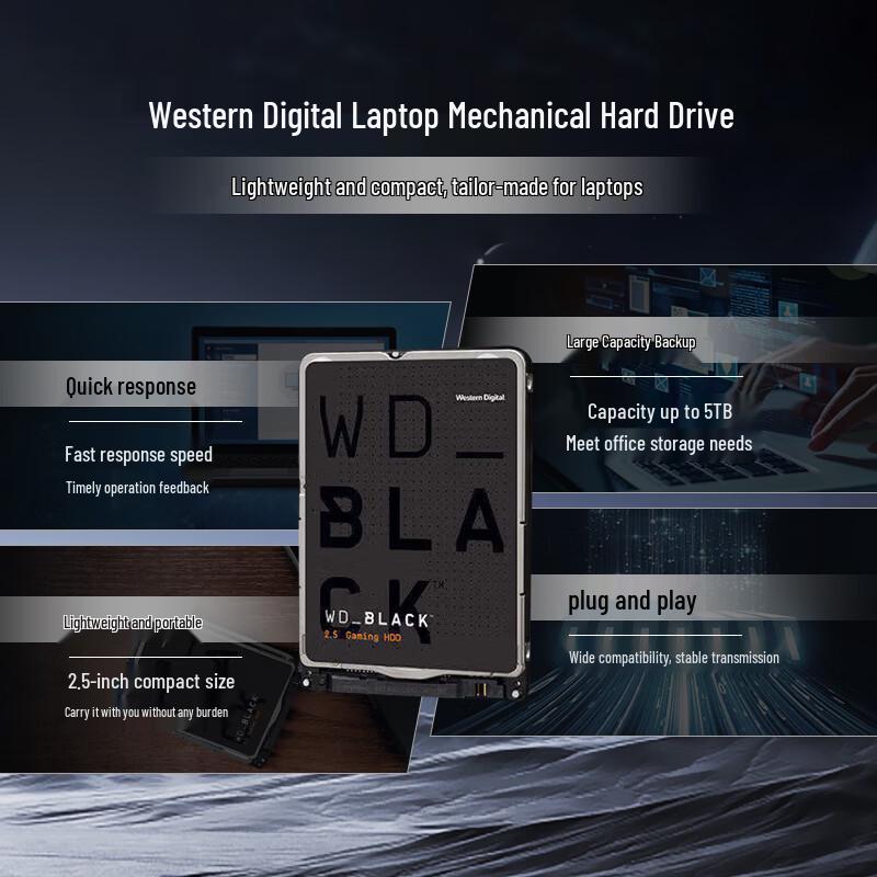 

Western Digital WD_BLACK 2.5-inch Laptop Gaming Hard Drive 1TB