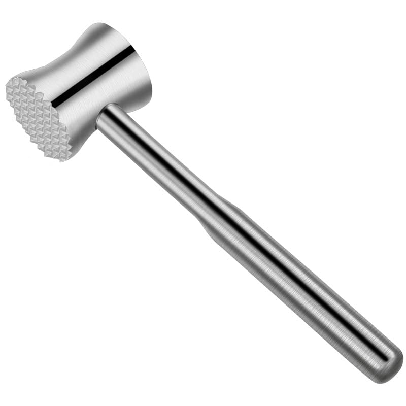Ergonomic Handle 304 Stainless Steel Meat Tenderizer Hammer Precision Cast Meat Softening and Steak Tenderizing Household Use 4