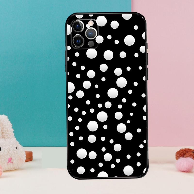 Polka Dots Art Phone Case For iPhone 17 Air 16 15 14 13 12 11 Pro Max 12 13 mini 15 16 Plus 16e Cover Coque