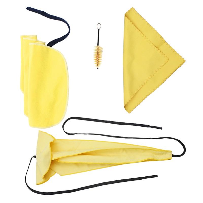 Saxophone Sax Cleaning Care Kit 3pcs Cleaning Cloth   Mouthpiece Brush Musical Instrument Maintenance Tool