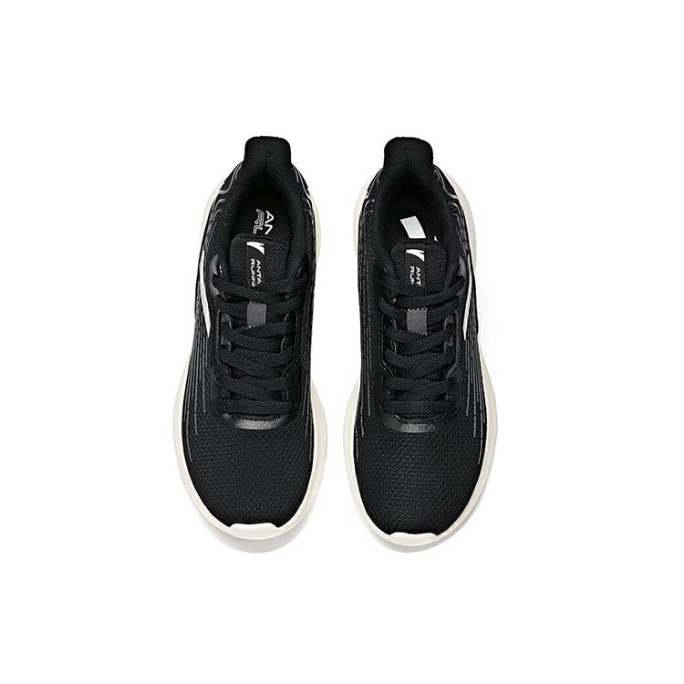 Anta Comfortable Casual Low-Top Running Shoes Women Sneakers Black Gray White 122115577-1