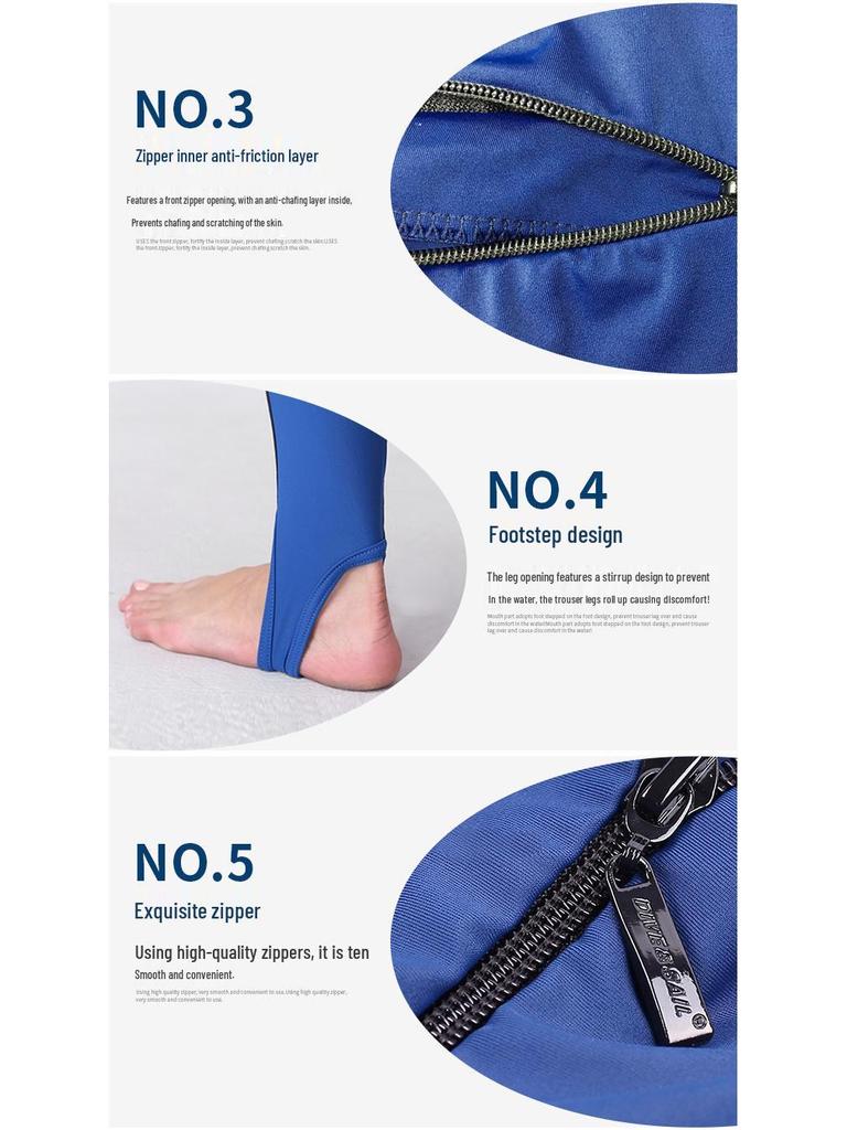 Unisex Multifunctional One-Piece Diving and Snorkeling Swimsuits with Sun Protection