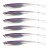 6Pcs Soft Lures Floating Baits Artificial Swimbaits Fork Tail Swimbaits Lures Soft Artificial Baits Fishing Lures