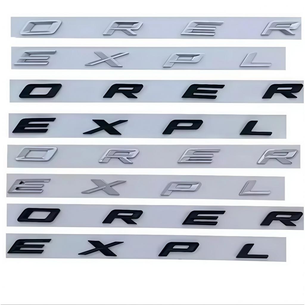 1PC 3D ABS Car Letter Badge Sticker Front Hood Rear Trunk emblem Decal