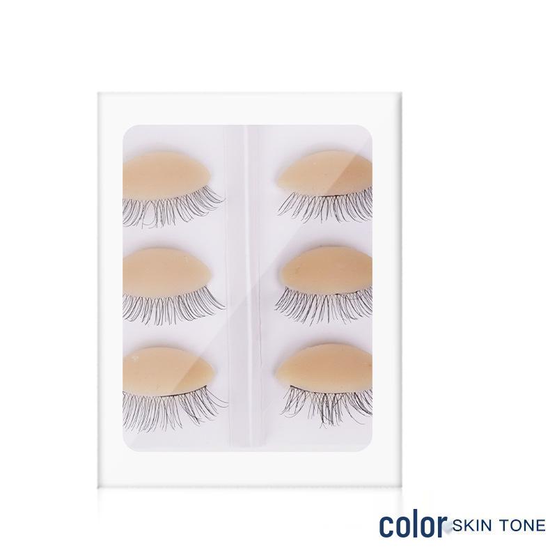 Realistic Silicone Mannequin Head for Eyelash Extension Practice with Removable Eyelids