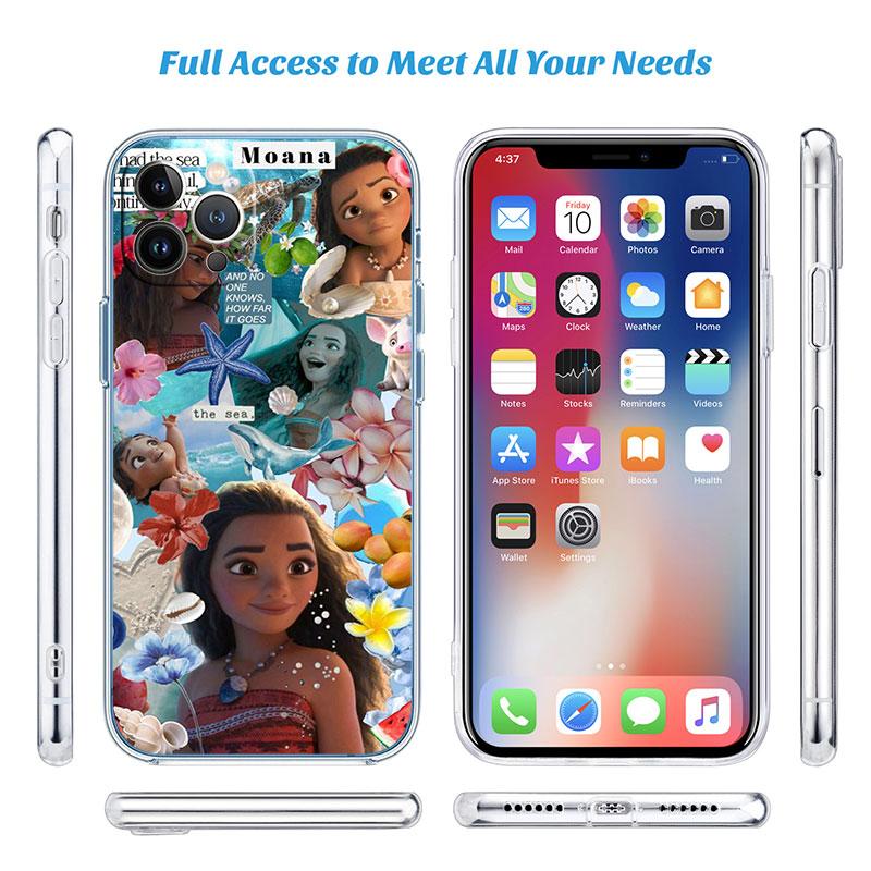Moana Transparent Phone Case for Motorola Moto G10 G20 G30 G31 G32 G34 G35 G41 G42 G50 G51 G52 G55 G60 G60S