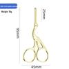 Creative Gold Crane Retro Titanium Thread Scissors for Cross Stitch and Tea Art