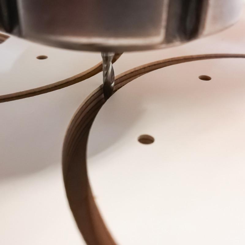 Coadă 3.175/4/6/8/10/12mm Freză frontală cu un singur tăiș, Freze spiralate pentru tăiat PVC/Lemn/Plastic 1 Tăiș Freză CNC