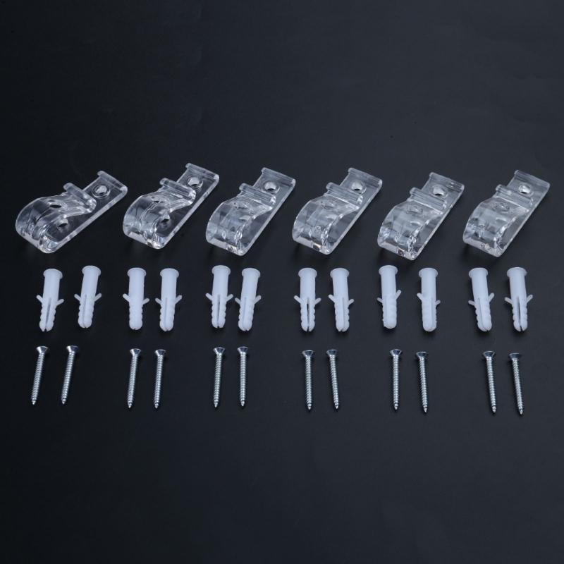 Roller Shade Safety Chain and Cord Guide Fixation Hook Blind Cord Holder Clear Clip for Bead Chain for Roller Blind