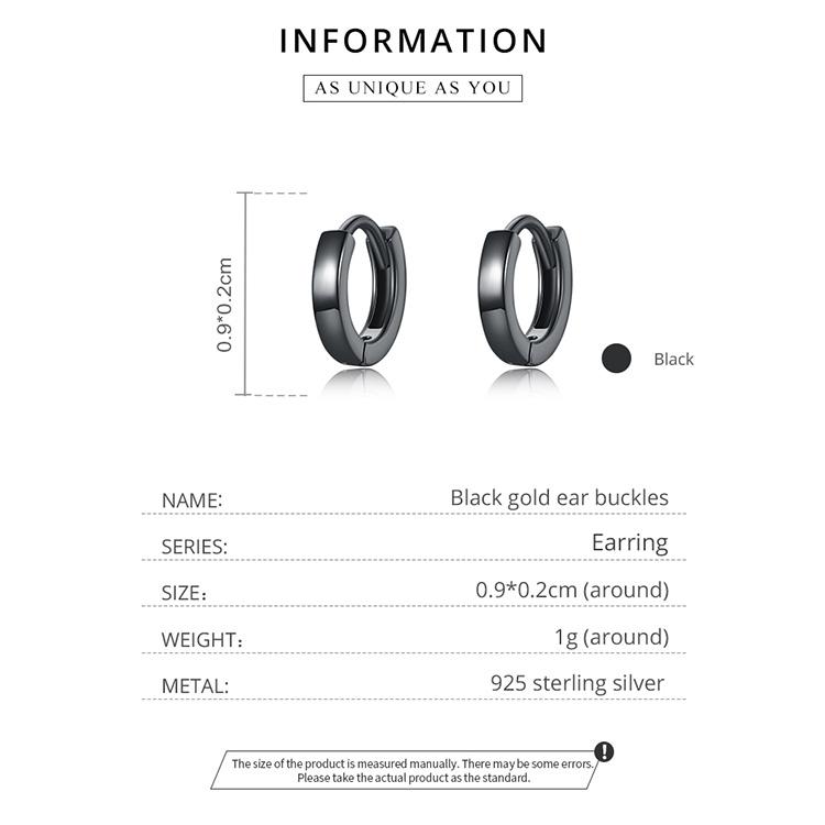 BAMOER Äkta 925 Sterling Silver Enkel linje flickörhängen dyrbara smycken kvinnor örhängen present