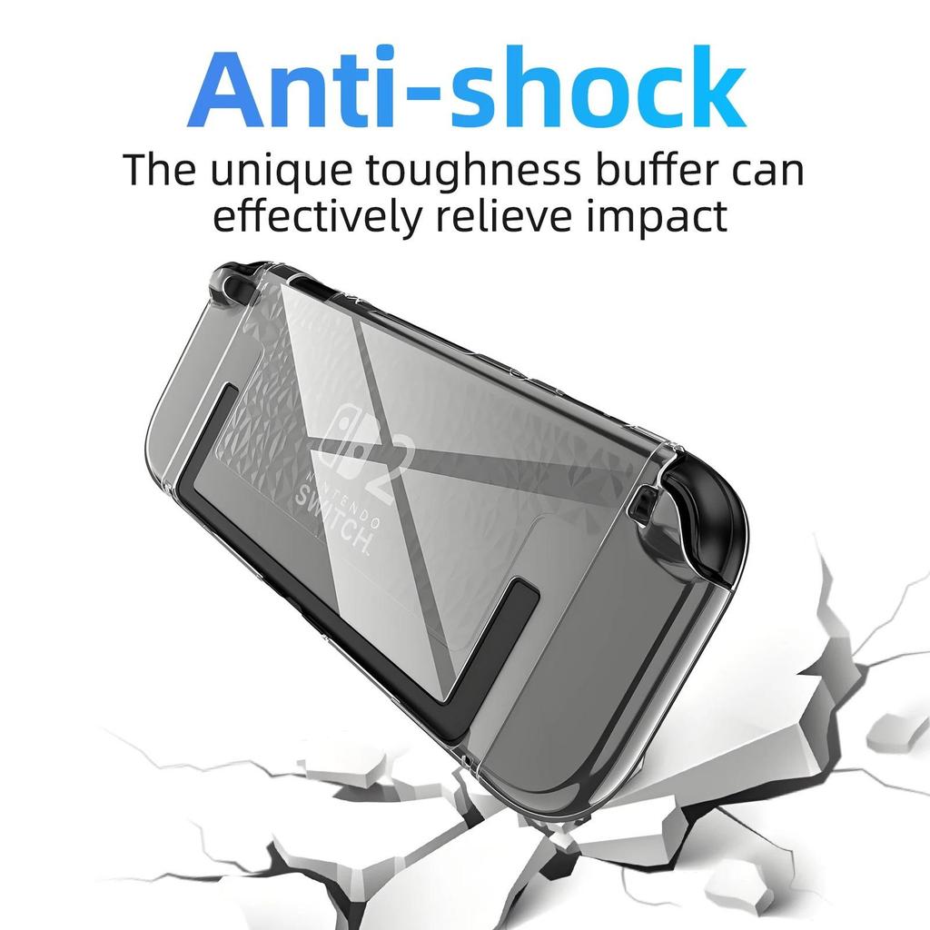 Transparente PC-Hartschale für NS Switch 2 Joy-Con Controller Split Schutzhülle Skin Shell Protector Für Switch 2 Zubehör