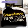 Pittsburgh Steelers Pattern Bedding Home Decoration Birthday Gift ( 1 Duvet Cover + 2 Pillowcase, Without Core),fan Merchandise.
