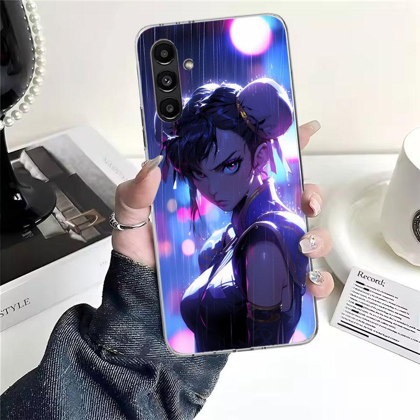 ChunLi S-Street F-FighterS Phone Case For Samsung Galaxy A13 A14 A15 A16 A17 A53 A54 A55 A56 A57 A33 A34 A35 A36 A37 A23 A24 A25