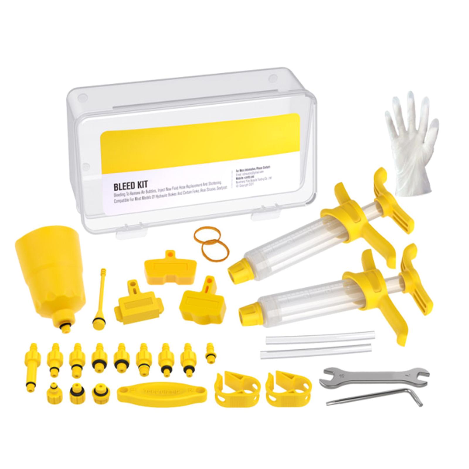 

Brake Bleeds Set Mountain Bikes Hydraulic Disc Brake Mineral Oil Bleeds Set Bikes Brake Repair Tool Brakes Service Set