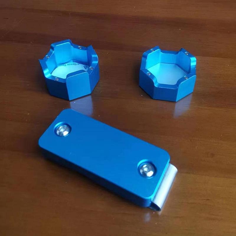 Pool Chalks Holder Magnetic Billiard Cue Chalks Holder with Aluminum Belt Clip