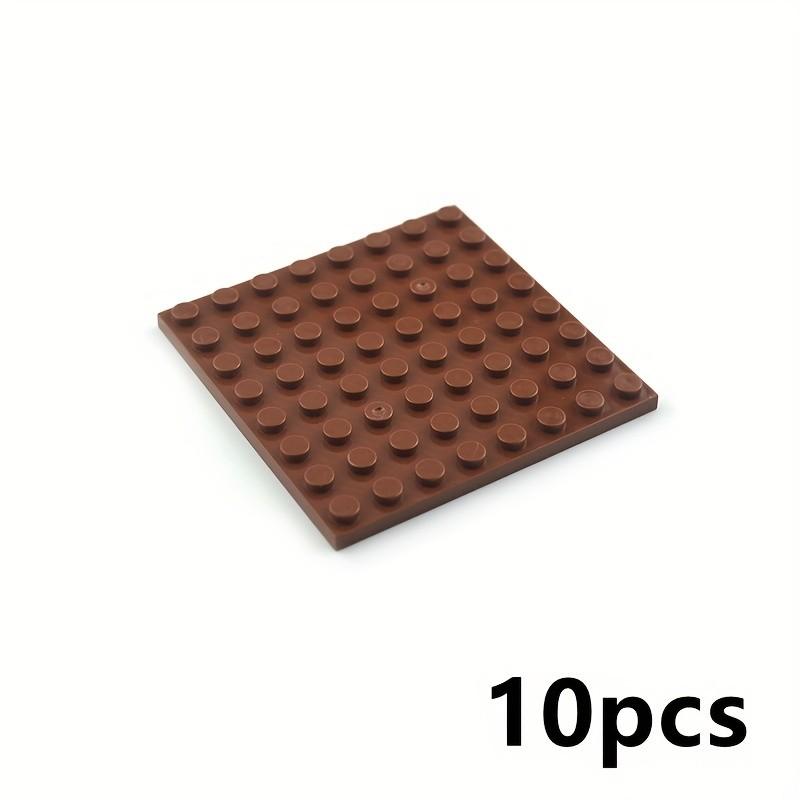 10 ks 8x8 Základové desky stavebních kostek - Oboustranné, kompatibilní s 41539, Proplétací tenké kostky pro STEM učení, DIY projekty, Vzdělávací hračky